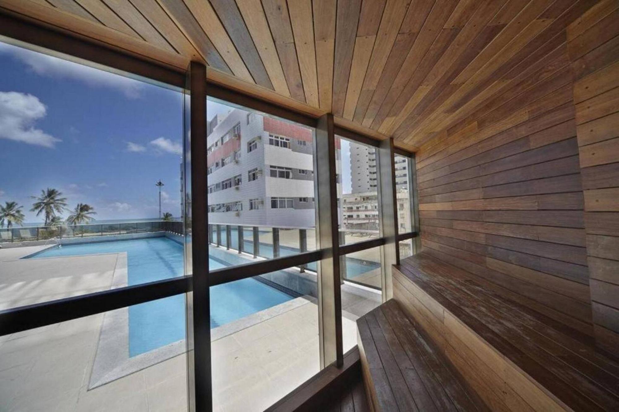 Flat Beira Mar Academia Piscina Boa Viagem Recife - Com Cafe Da Manha Opcional Apartment Exterior photo